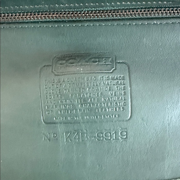 Coach 90s vintage green Leather Crossbody Bag K4B 9919 - Picture 7 of 15